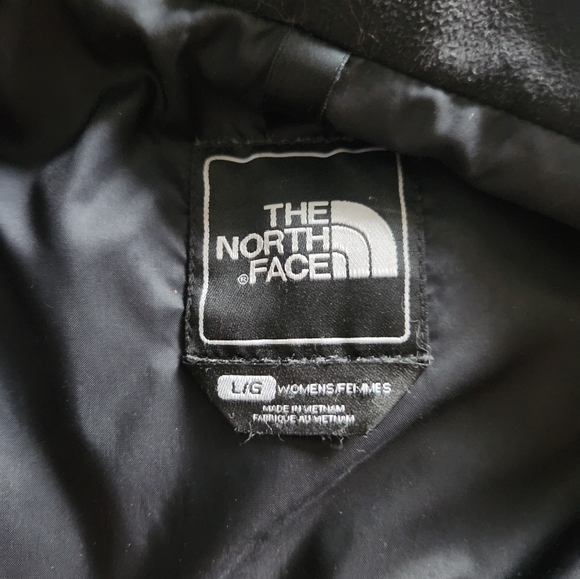 The North Face Women's Large 550 Fill Goose Down Puffer Vest Black Quilted - Picture 2 of 9